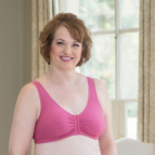 Designed with breathable cotton & spandex for a comfortable, relaxed fit. Ideal bra for post-surgical and/or leisure wear. Constructed with front closure for easy on/of post surgery. Wide stretchy straps are non-adjustable. Average profile.